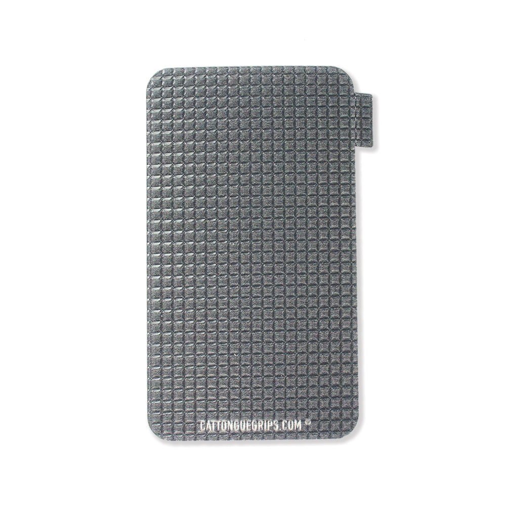 Grey cell phone grip that matches the iphone