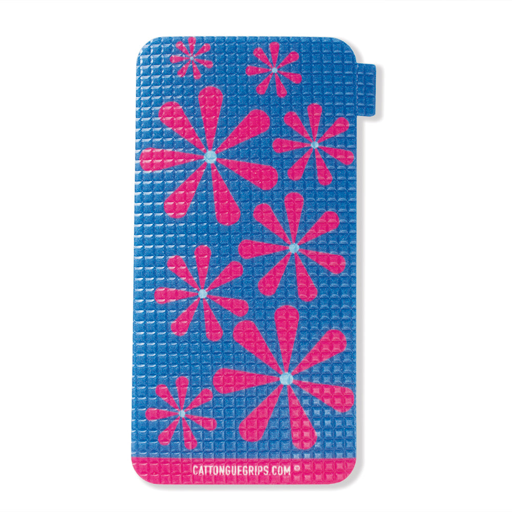 Retro Flower inspired cell phone grip for your mobile device
