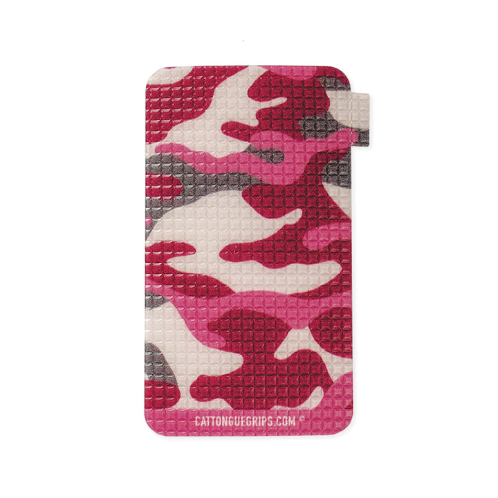 Pink camo inspired cell phone grip for all your mobile devices