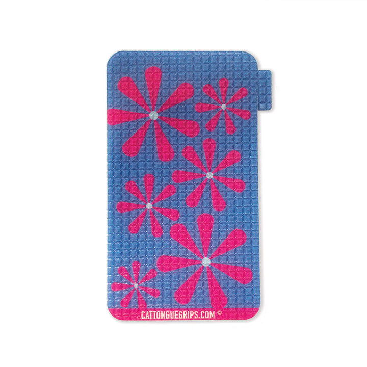 Retro Flower inspired cell phone grip for your mobile device